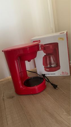 Red Dash express coffee maker