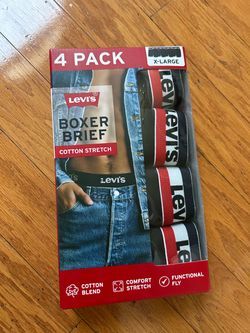 Levi's Men's Cotton Stretch Boxer Briefs(4 Pack) size XL
