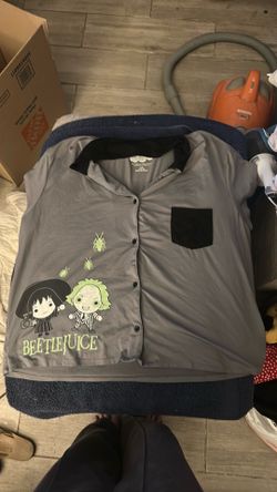 Beetlejuice pj top size large
