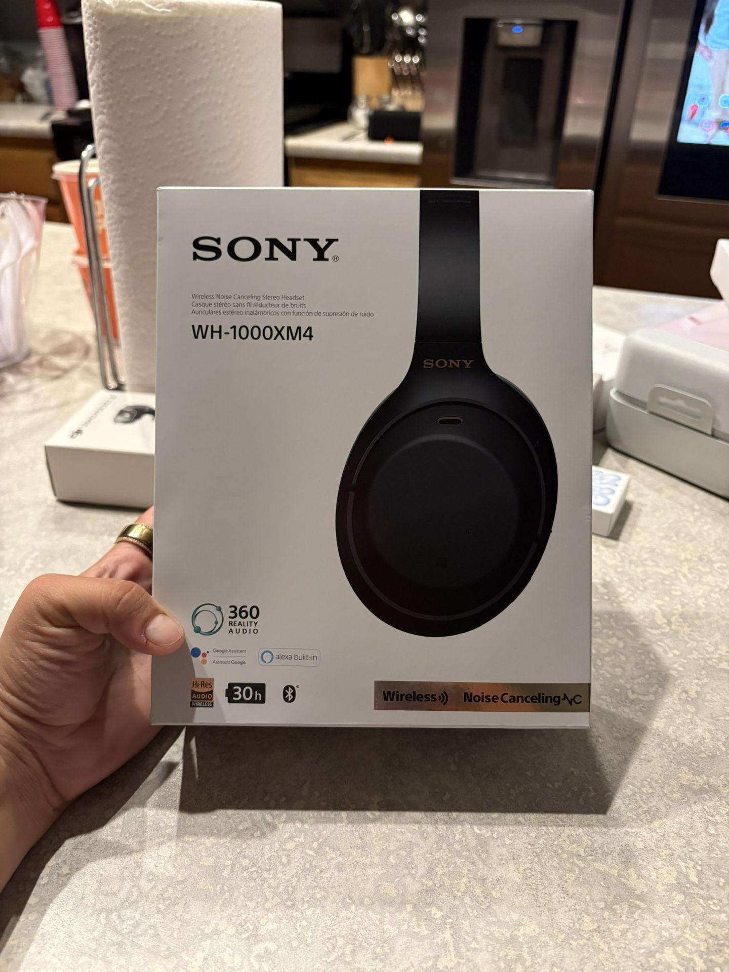 Sony WH-1000XM4 Noise Canceling Overhead Bluetooth Wireless Headphones - Black