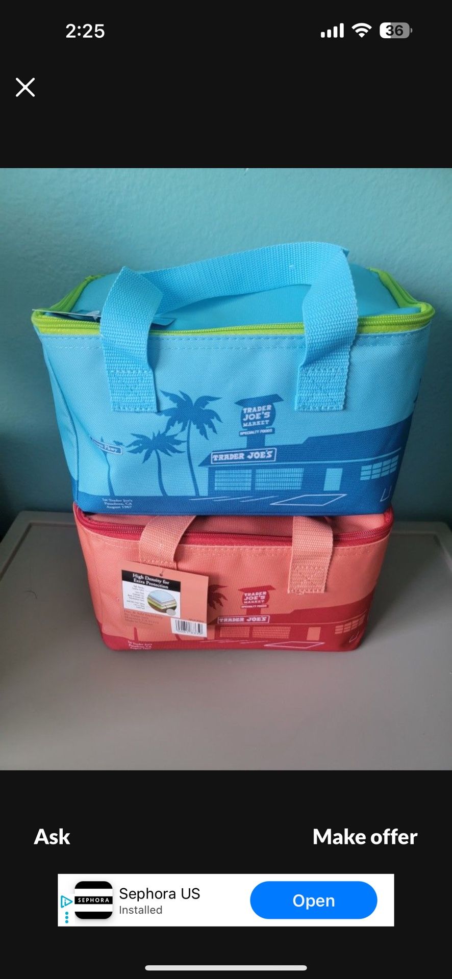 Trader Joe’s Mini Insulated Bags