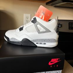 Jordan 4 White Cement 