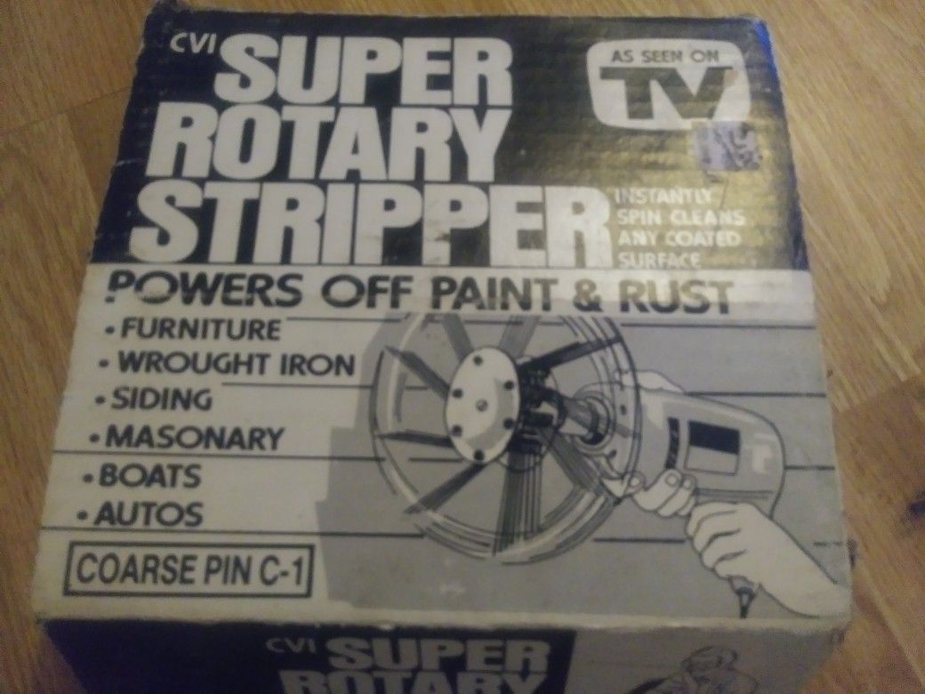 Super Rotary Stripper Drill Bit Rotary Paint Rust Remover Vintage
