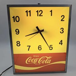 Stunning Vintage Coca Cola Coke Light Up Clock