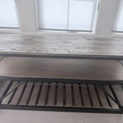 Ethan Allen Beam Console Table