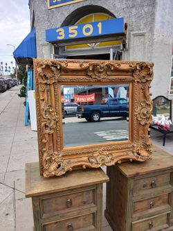 Baroque Rococo Style Gilt Wall Mirror