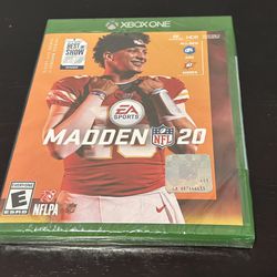 New Madden NFL 20 EA Sports XBox One Game Rated E 4K Football