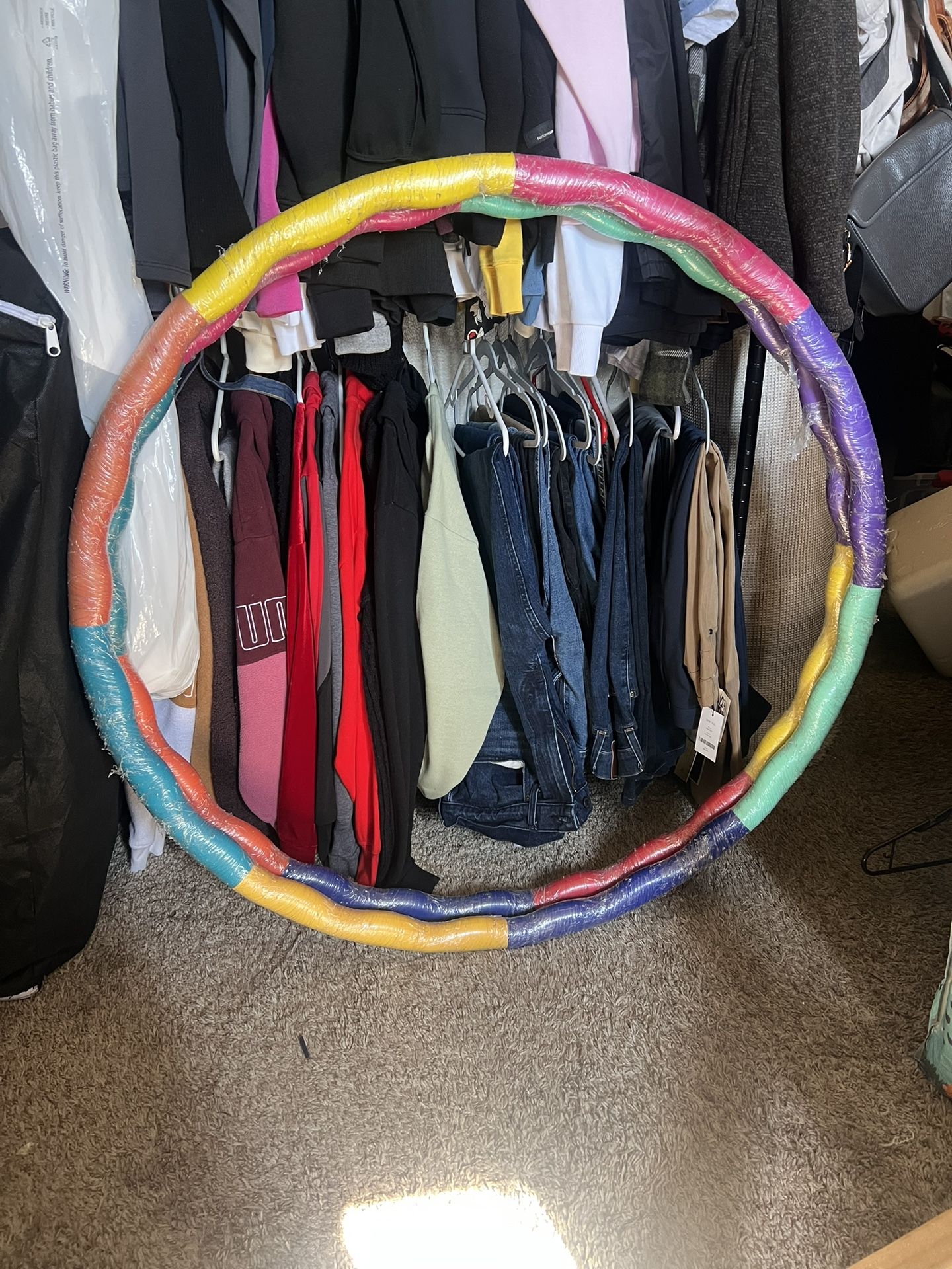 Exercising Hula Hoop 