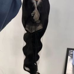 Body wave 13x4 lace front human hair Brazilian  24 inches