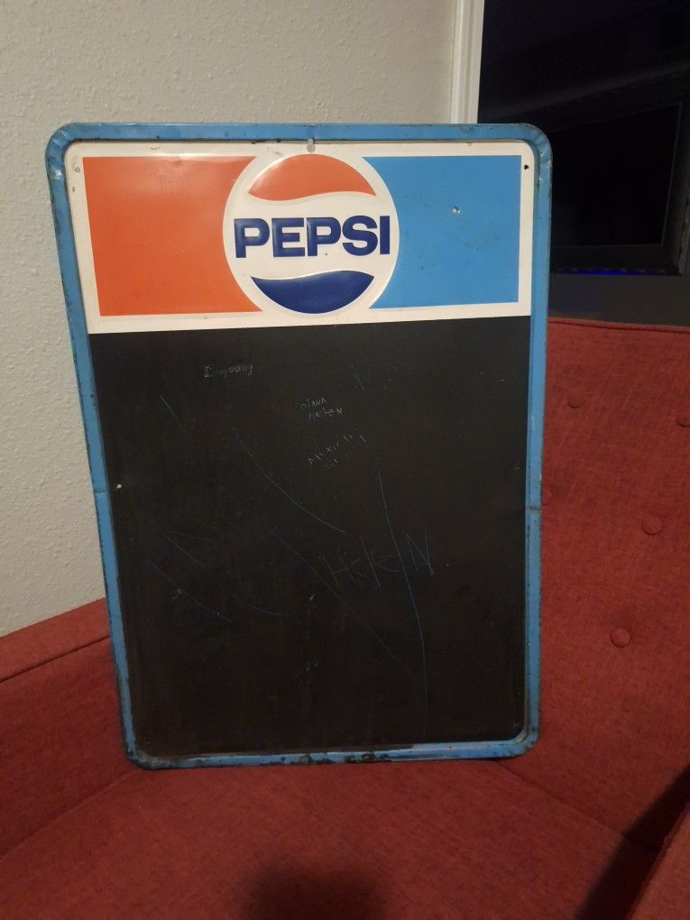 Original Pepsi Cola Menu Board