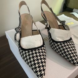 Brand New Authentic Dior J’Adior Slingback Heels – Size 37.5 (US 7.5)
