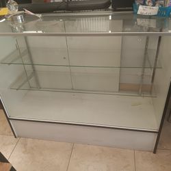 Glass Display Case & Glass Shelves