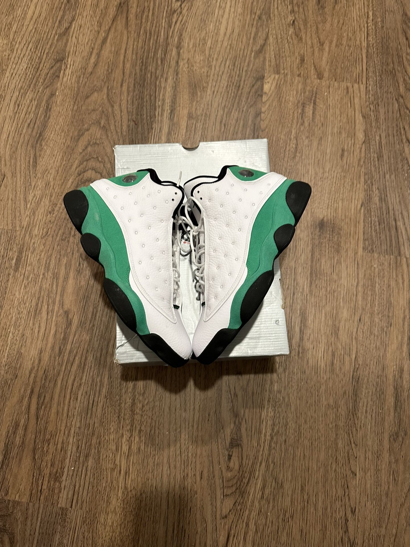 Jordan 13 Retro ‘White Lucky Green’ Size 12 US Men Shoes