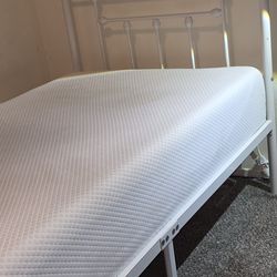 Twin Bed With Memory Foam Mattress 10"