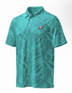Philadelphia Eagles Tropical Polo Shirt size Large