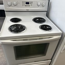 Whirlpool White Electric Stove 