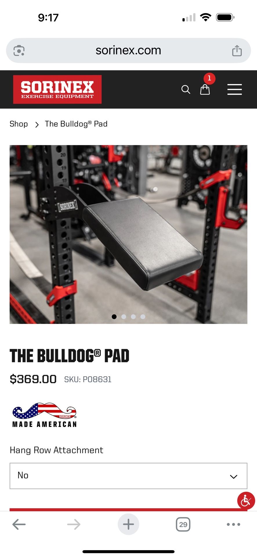 SORINEX BULLDOG PAD