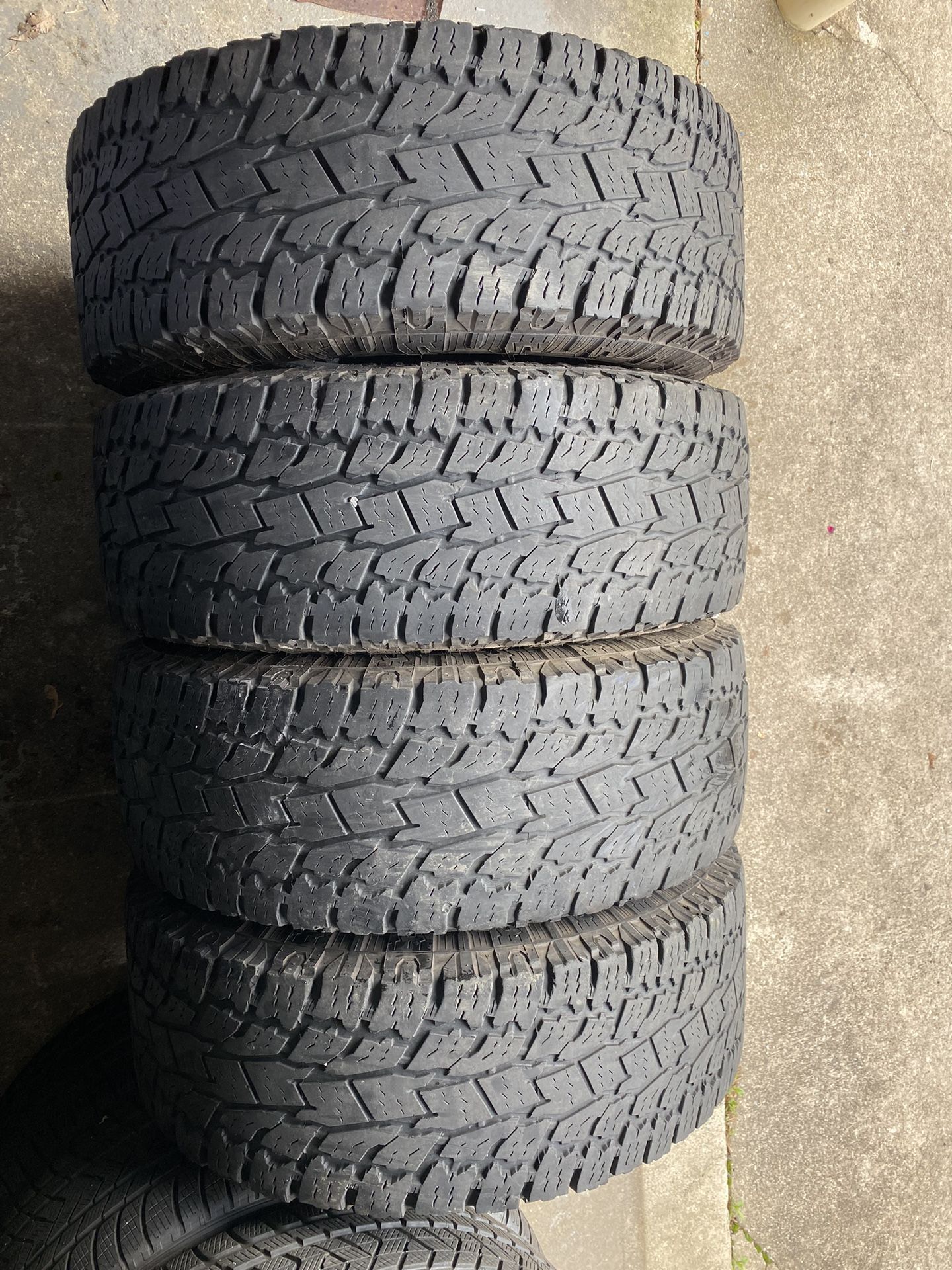 4) 305/70/17 Toyo ATII Open Country Xtreme Tires  Equal to 34x12.50x17  Load Range E  $450 for 4  I carry other sizes