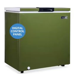 NewAir 30 in. 5 cu.ft. Manual Defrost Mini Deep Chest Freezer and Refrigerator with Digital Control in Military Green