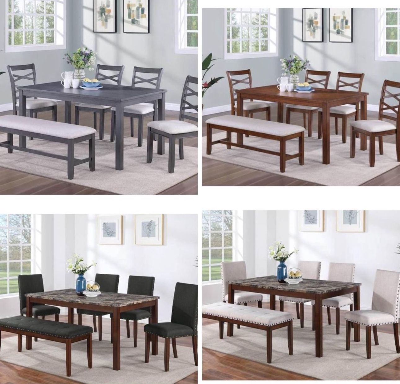 $299 Dinning Set In Different Style