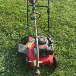 Craftsman lawn Mower And Weed Whacker 
