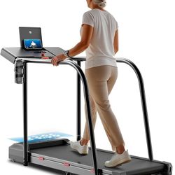 YESOUL Walking Treadmill with Long Handrails