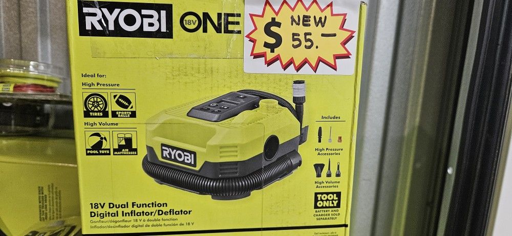 New 18V Ryobi inflator / deflator