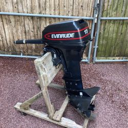 1998 Evinrude 15 Hp Long Shaft  