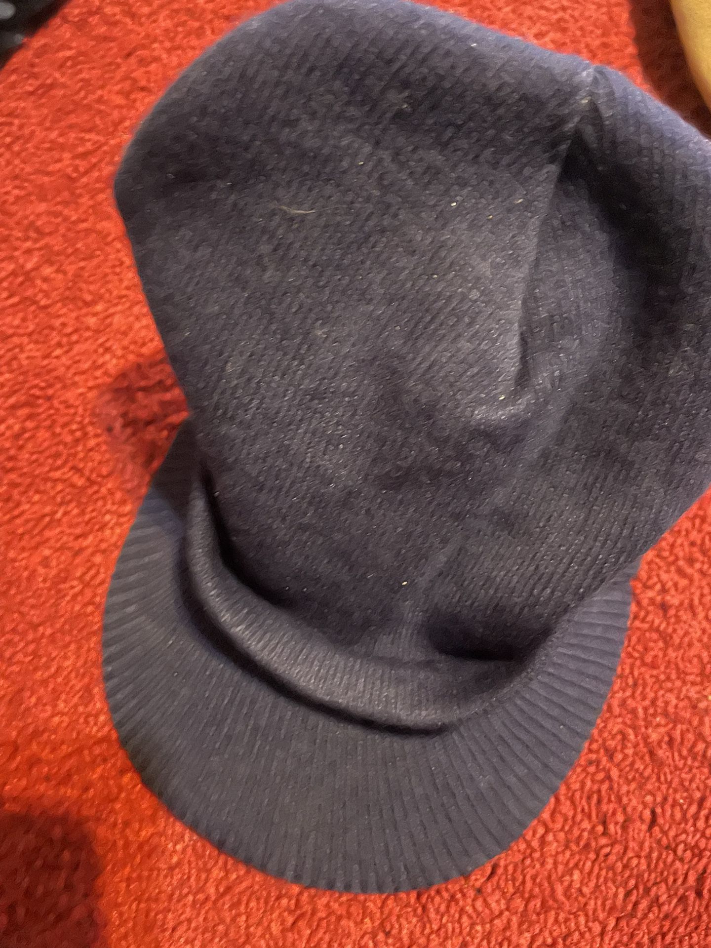Navy Blue Knit Cap, Gently Worn