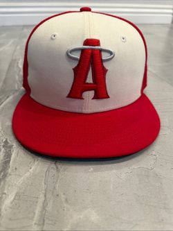 Los Angeles Angels New Era 59FIFTY Authentic On-Field Hat 6 7/8 Red Cream MLB NEW