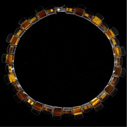 Tiger Eye Necklace 925 Silver