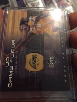 Kobe game used floor card
