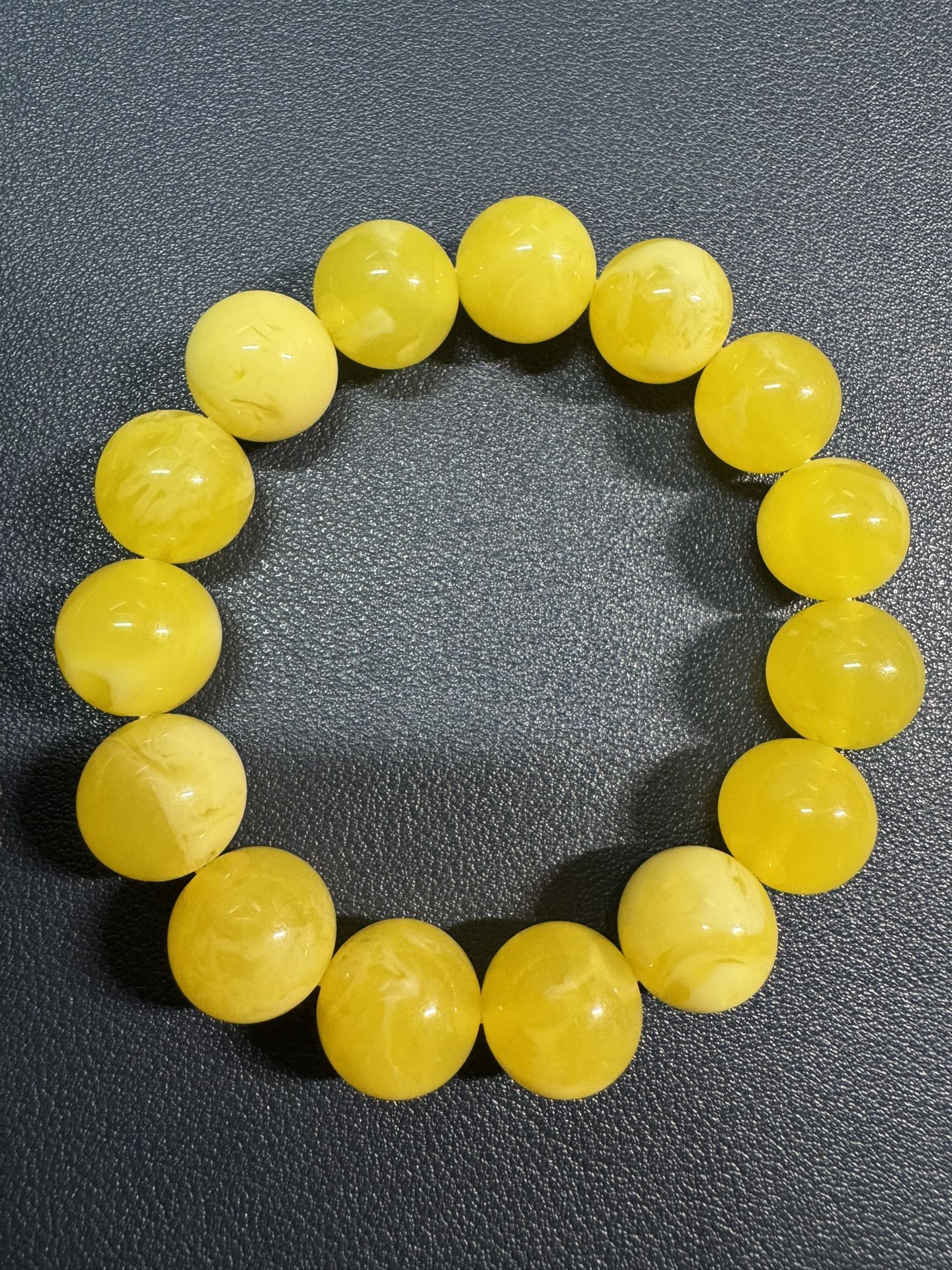 Beeswax Amber Bracelet
