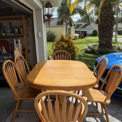 Dining room table and chairs