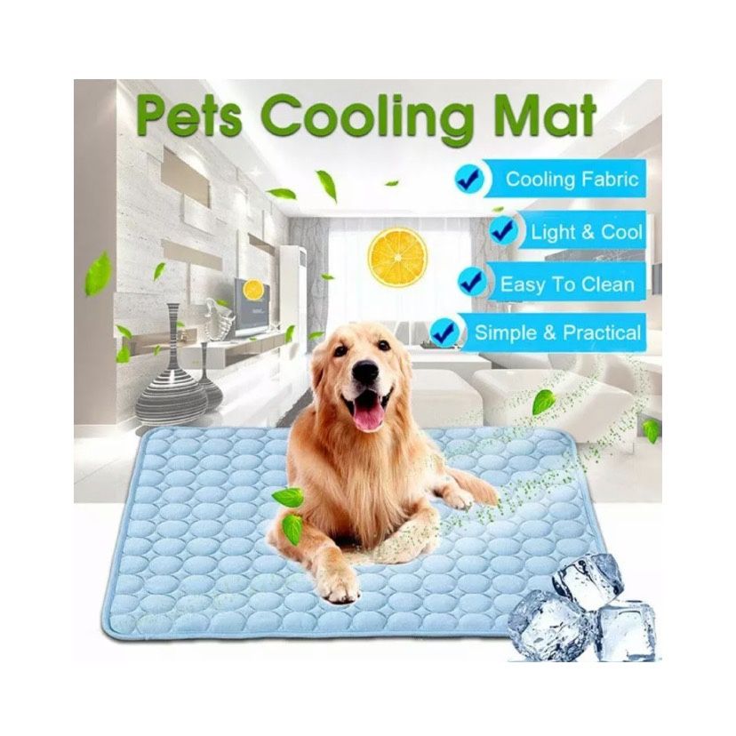 Pet Cooling Mat Non-Toxic Cool Pad Cooling Pet Bed for Summer Dog Cat Puppy