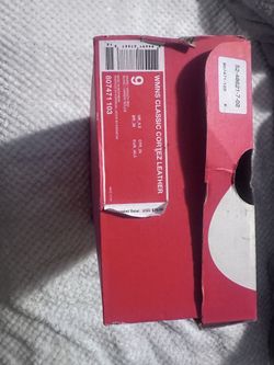 Nike White With Red/blue Cortez 