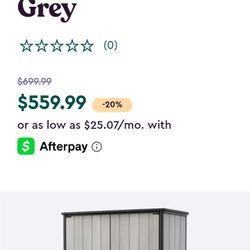 Sheds
High Store Plus Storage Shed - Grey