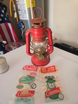 Vintage Red Kerosene Lantern
