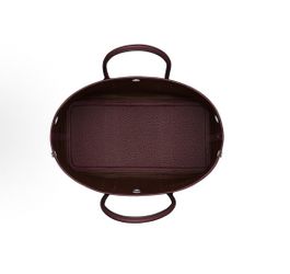 HERMES Garden Party Party 30 Silver Buckle Canvas Negonda Calfskin Garden Bag Handbag Men's and Women's Same Couple's Chocolate Color Rouge(247)82