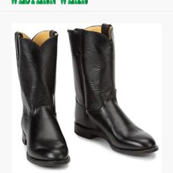 Justin Jackson Men's 10" Roper Western Boot