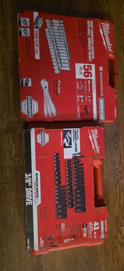 Milwaukee 3/8 Socket sets