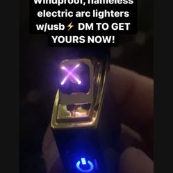 NEW FLAMELESS WINDPROOF ELECTRIC RECHARGEABLE LIGHTERS! USB INCLUDED! 