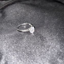 Classic Diamond Ring (Silver )
