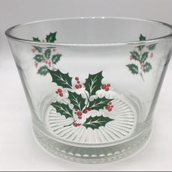 Vintage 7” Holly Themed Serving Bowl