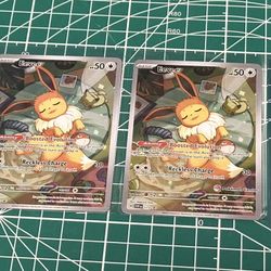Pokemon Evee SIR, Evee Sleep Pokemon Center Promo, Evee Normal Sleep Promo, Crobat Ex (Prismatic evolutions, Destined rivals)