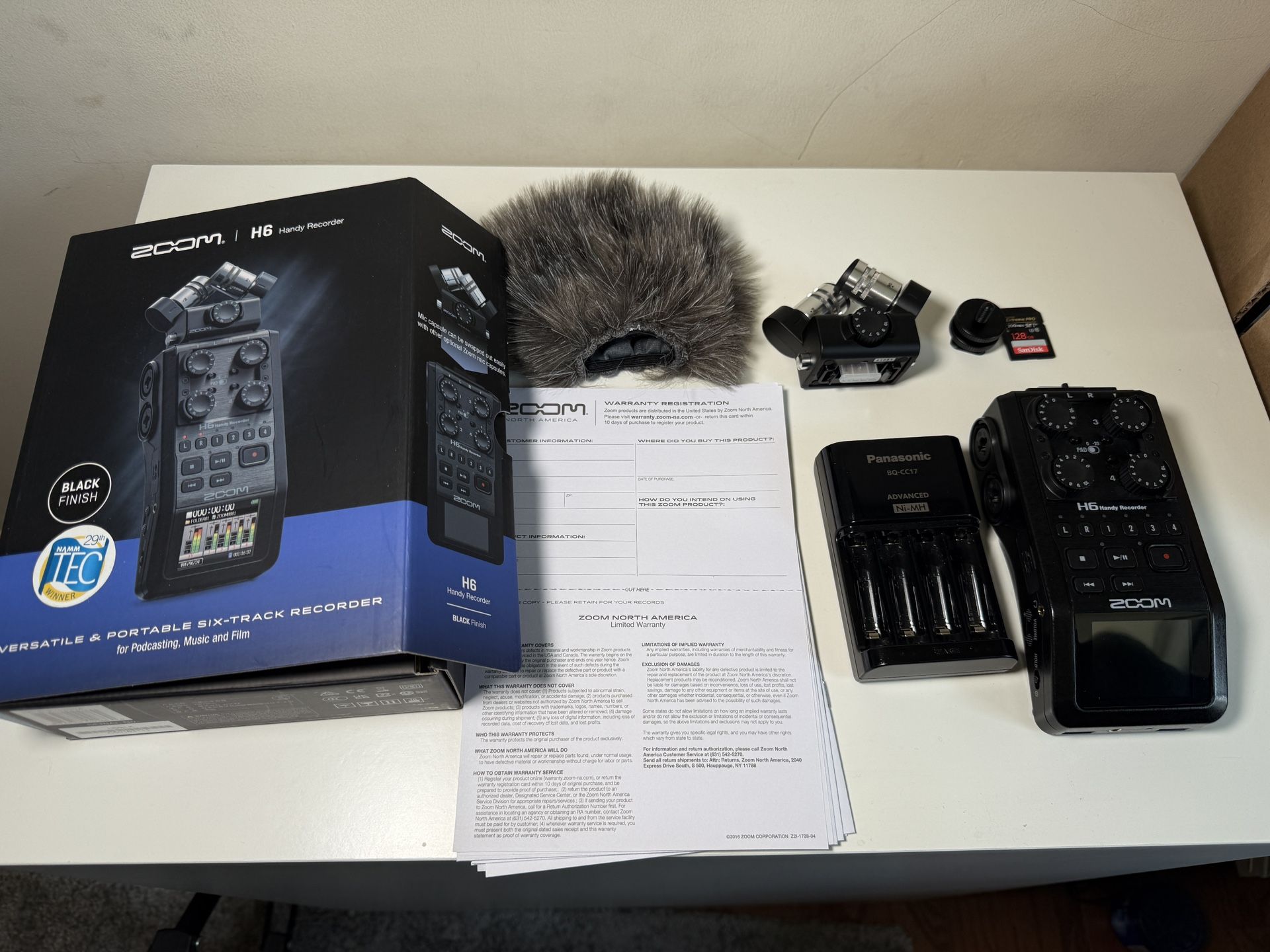 Zoom H6 Handy Recorder with Interchangeable Microphone System