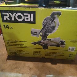 14 amp, 10 inch ryoby mighter saw