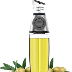 New! Olive Oil Dispenser Bottle Cooking Oil Dispenser Bottle for Kitchen with Measuring Top Scale Oil and Vinegar Dispenser Set Easy for Refill,Clear 