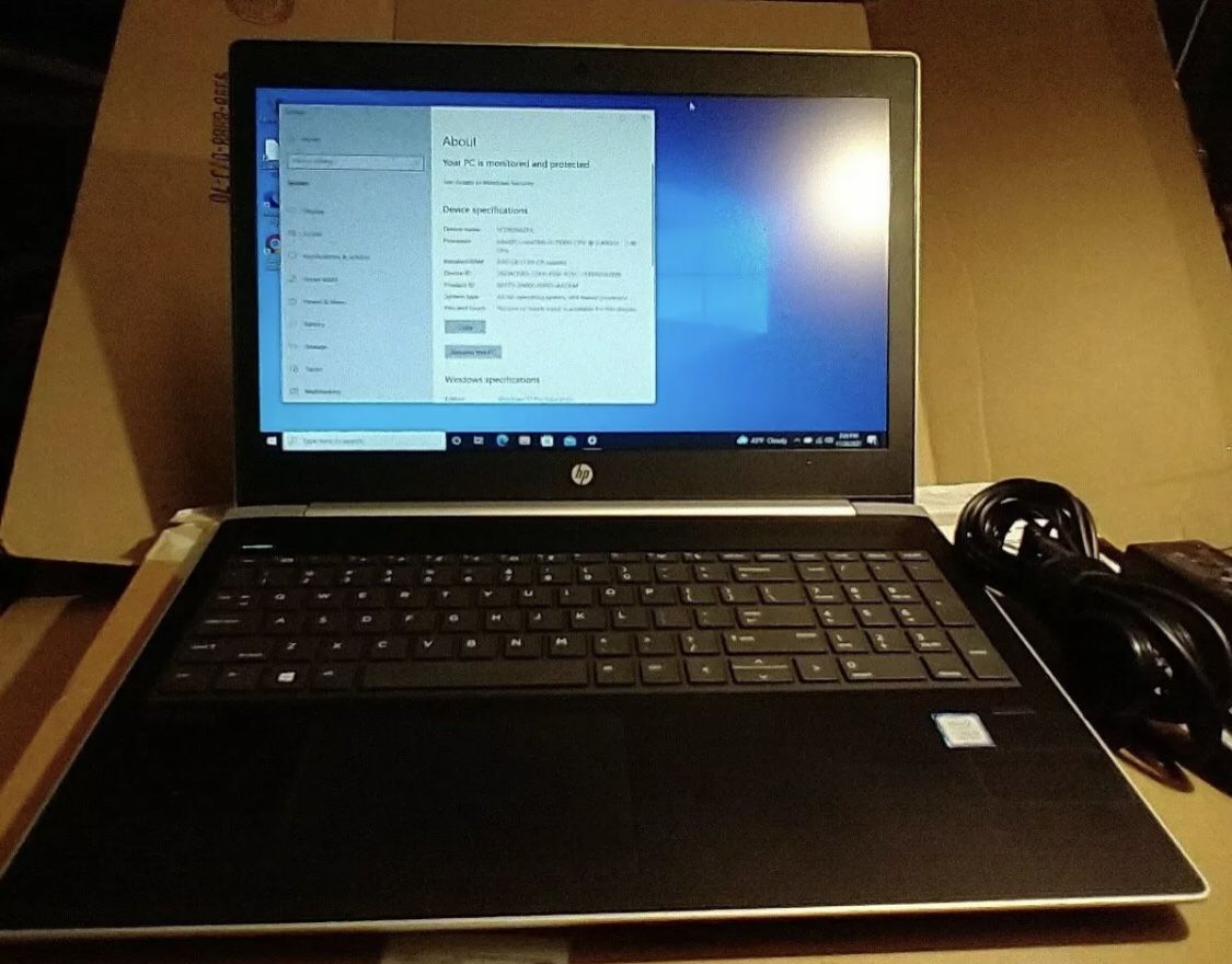 HP Probook 450 G5 Core I3 7th Gen GB RAM 256GB SSD Win10 Pro
