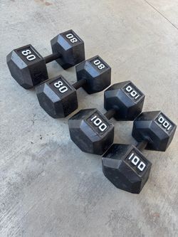 Hex Dumbbells - 360 lbs Total